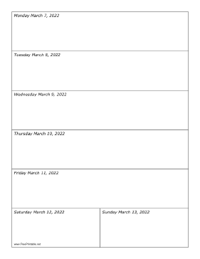 03/07/2022 Weekly Calendar-portrait Calendar