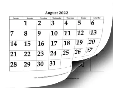 2022-2023 Large Academic Calendar Calendar