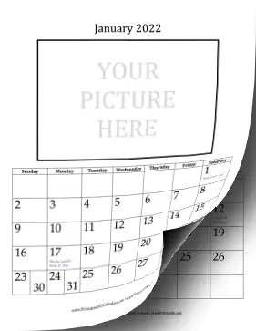 2022 Picture 4x6 Calendar