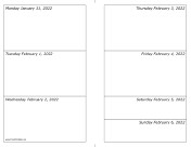 01/31/2022 Weekly Calendar-landscape calendar