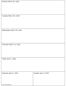 03/28/2022 Weekly Calendar-portrait calendar