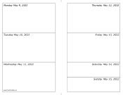 05/09/2022 Weekly Calendar-landscape calendar