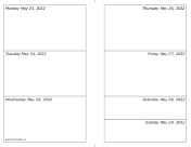 05/23/2022 Weekly Calendar-landscape calendar