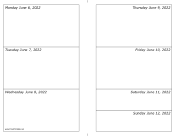 06/06/2022 Weekly Calendar-landscape calendar
