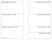 09/26/2022 Weekly Calendar-landscape calendar