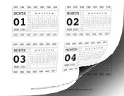 2022 Horizontal Scrapbook Calendar Cards calendar