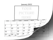 2022 Picture 3x5 calendar